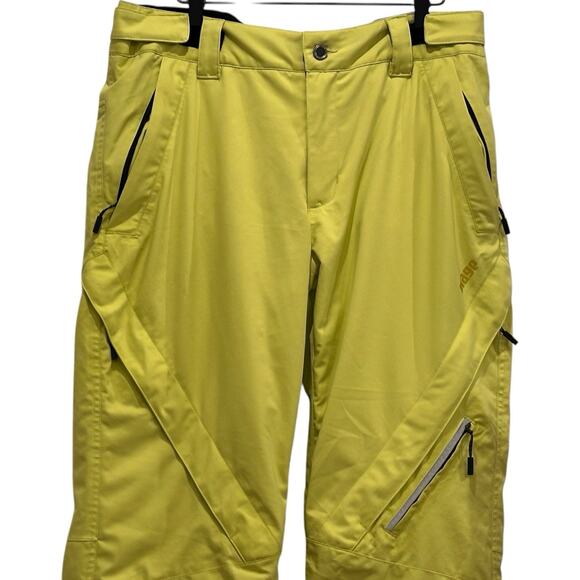 Orage Snow Pants Women’s Waterproof Snowboard Insulated Belted Ski Yellow Sz L - Picture 2 of 16